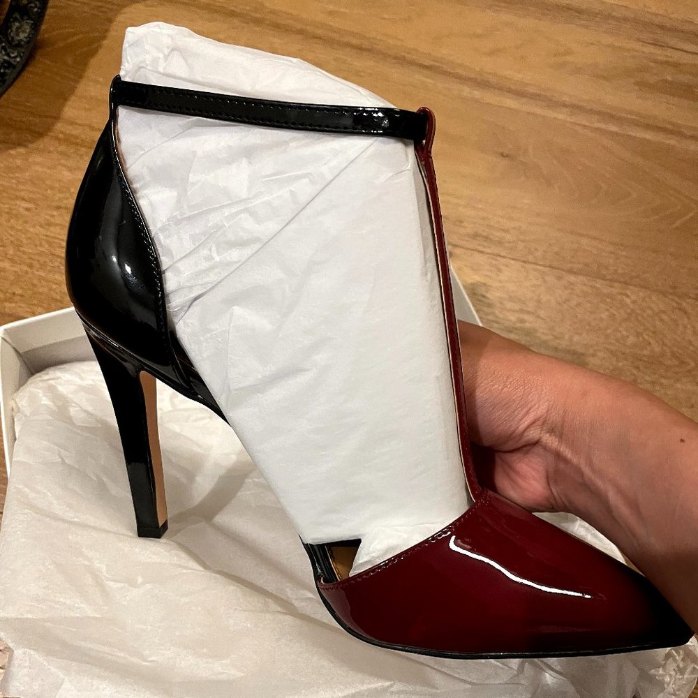 Calvin Klein Black and Red Heels Sz 8